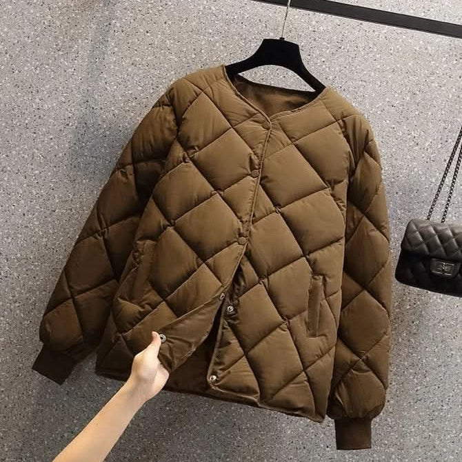 Elegant, let og alsidig quiltet jakke til kvinder