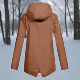 Stilfuld, vejrbestandig og komfortabel regnfrakke med hætte til kvinder