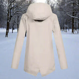 Stilfuld, vejrbestandig og komfortabel regnfrakke med hætte til kvinder