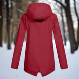 Stilfuld, vejrbestandig og komfortabel regnfrakke med hætte til kvinder