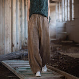 Damebukser – Løs pasform – Åndbart stof – Elastik i taljen – Lanternemodel