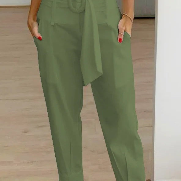 Damebukser – Høj talje – Tilspidsede ben – Spændebælte – Åndbart stof