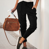 Damejoggingbukser – Afslappet pasform – Blød bomuld – Elastik i taljen – Lommer