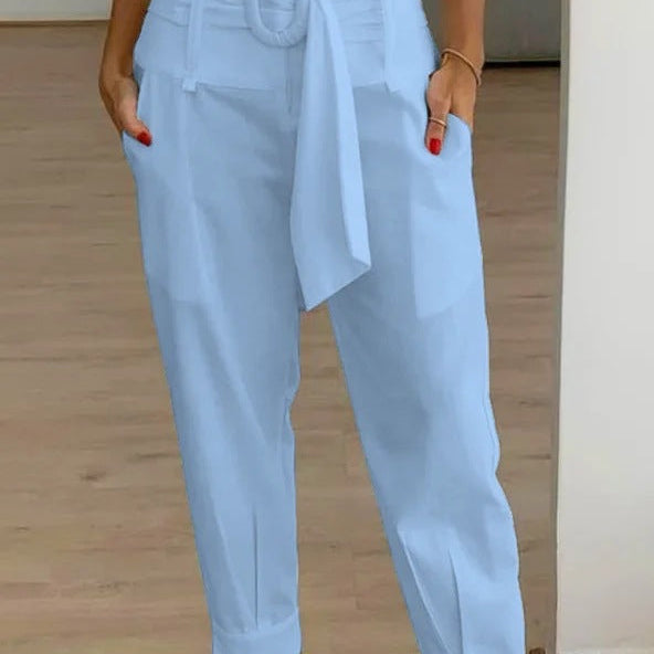 Damebukser – Høj talje – Tilspidsede ben – Spændebælte – Åndbart stof