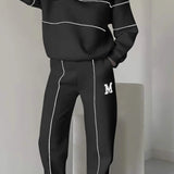 Dame træningsdragt – Bomuldsblanding – Afslappet pasform – Top med halv lynlås – Joggingbukser med elastik