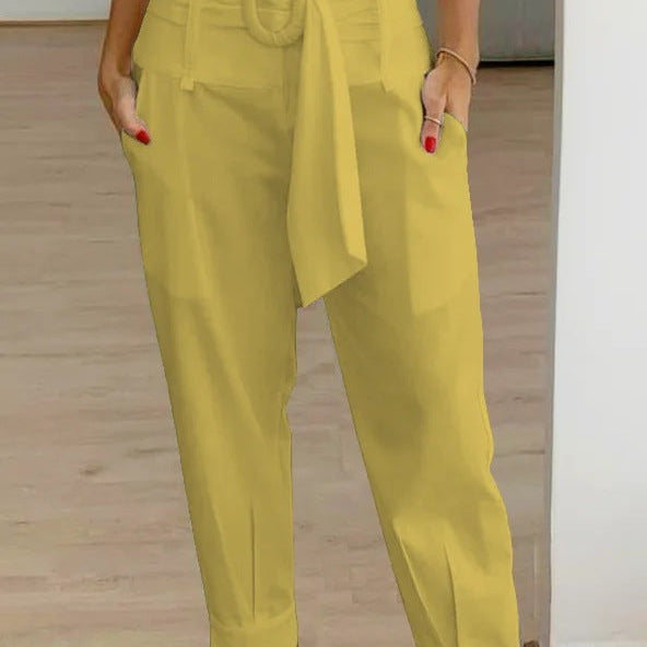 Damebukser – Høj talje – Tilspidsede ben – Spændebælte – Åndbart stof