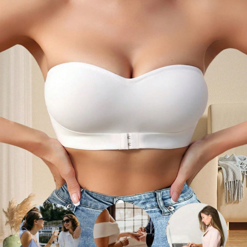Dame stropløs push-up bh – støtte – usynlig finish – lukning bagpå