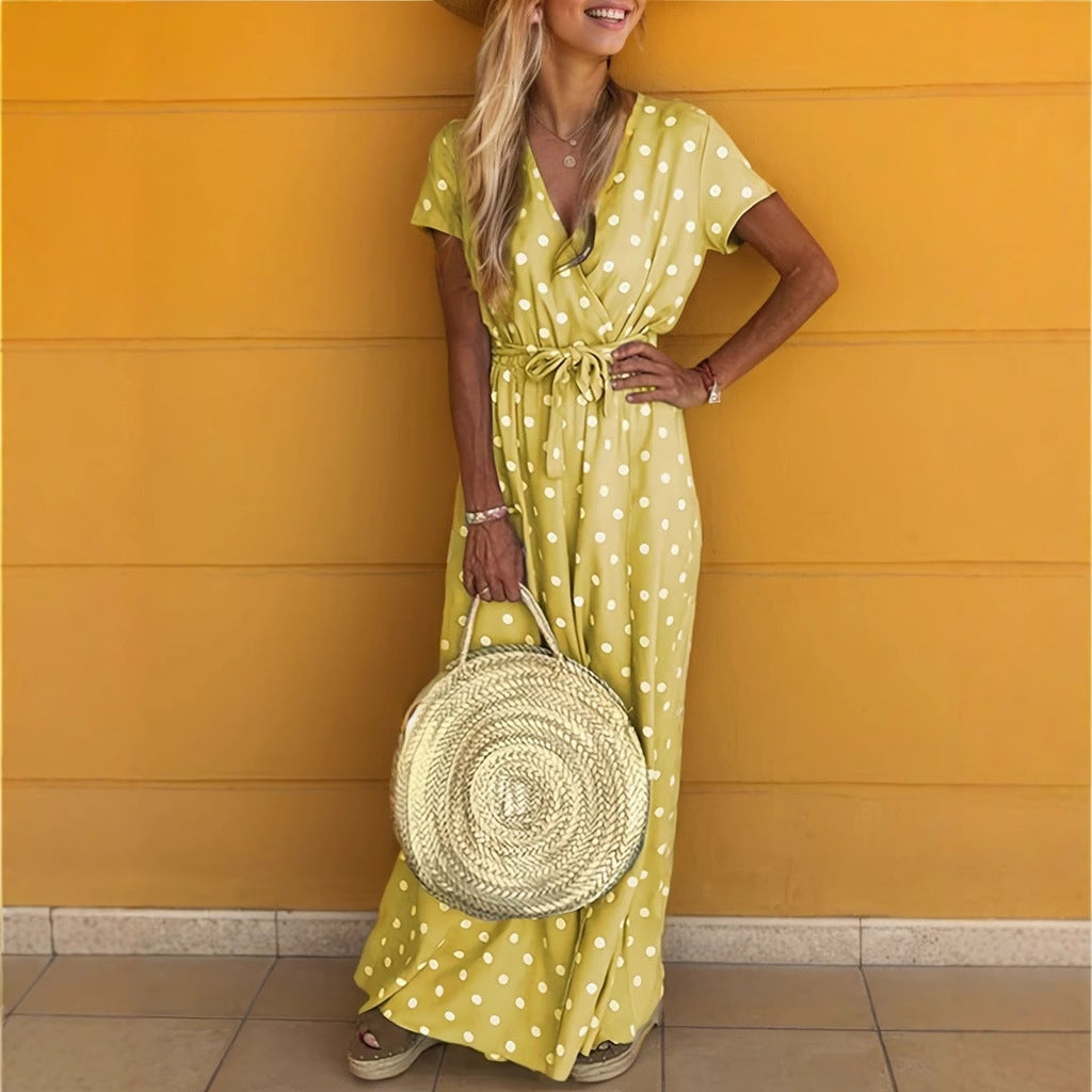 Margaux - Prikket maxikjole