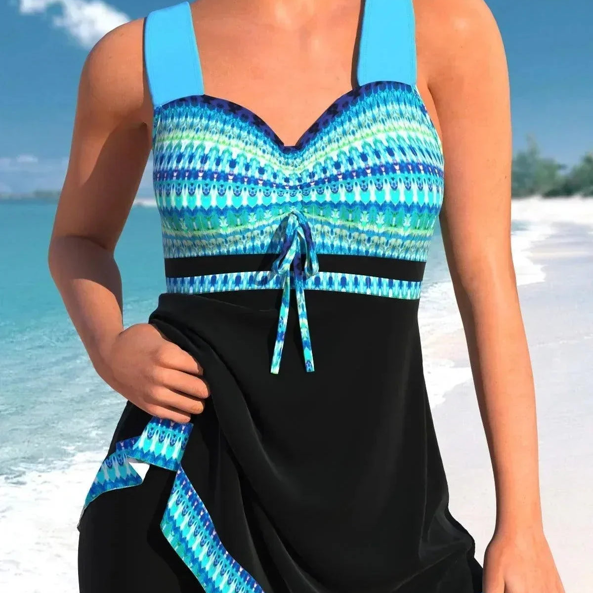 Elegant shaping tankini - Komfortabel og stilfuld til stranden