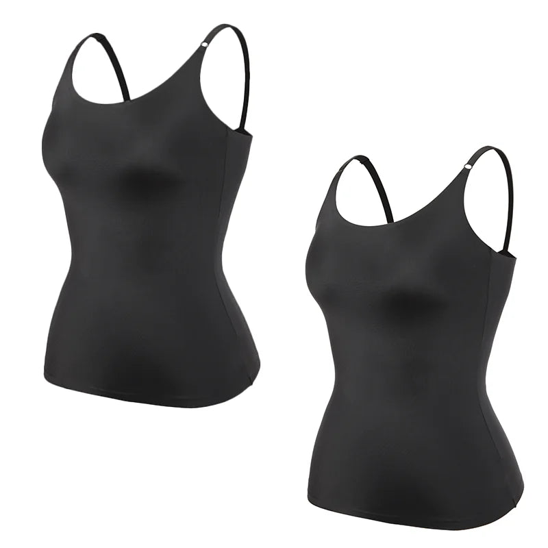 Dametanktop – Tætsiddende snit – Sømløs – Åndbart strækstof