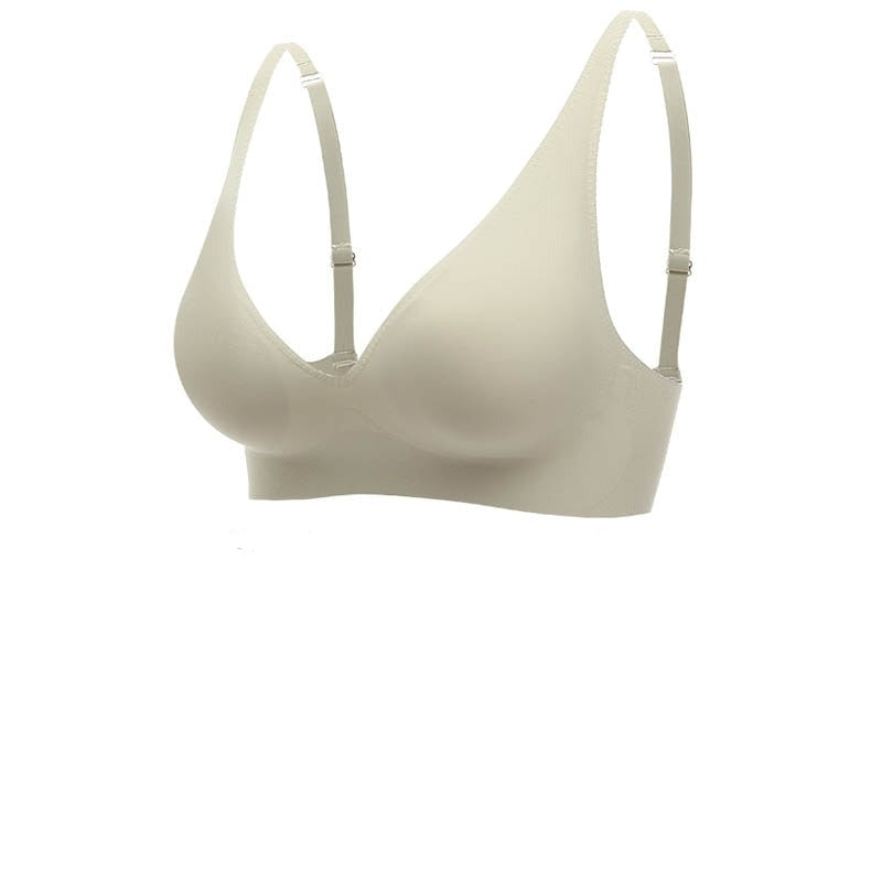 Dame-bh – Sømløs – V-udskæring – Brede stropper – Åndbar komfort