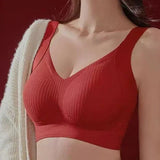 Dame push-up bh – Bøjlefri – Aftagelig polstring – Strækbar pasform