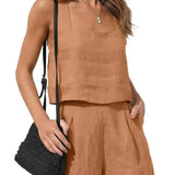 Dametøj - Elegant jakke og shorts - Let stof - Moderne snit