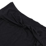 Damekjole med skulderfri ærmer – Ribbet strik – Lange, vidde ærmer – A-snit