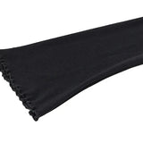 Damekjole med skulderfri ærmer – Ribbet strik – Lange, vidde ærmer – A-snit