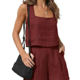 Dametøj - Elegant jakke og shorts - Let stof - Moderne snit