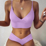 Dame push-up bikini med flæser - Forførende og perfekt pasform