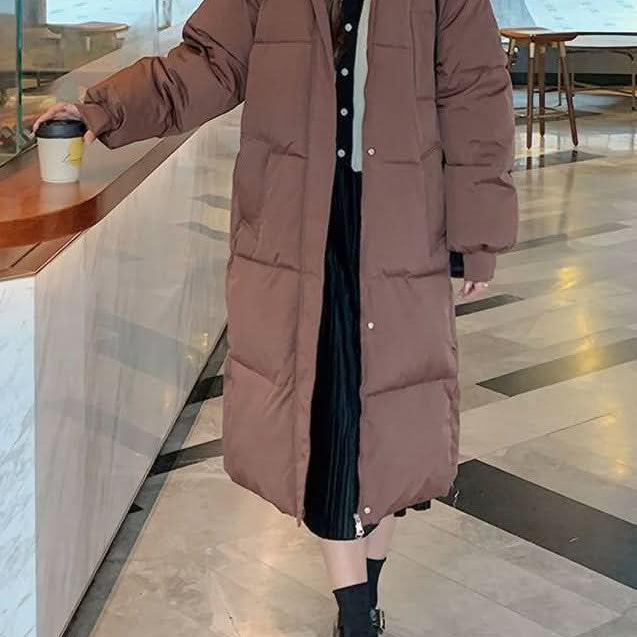 Varm, moderne og praktisk dunfrakke til kvinder