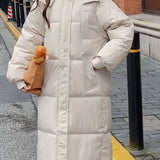 Varm, moderne og praktisk dunfrakke til kvinder