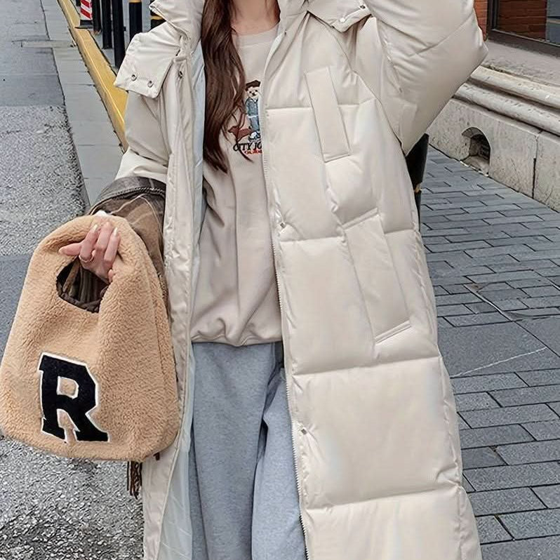 Varm, moderne og praktisk dunfrakke til kvinder