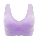 Dame-bh – Sømløs – Fuld støtte – Brede, åndbare stropper