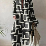 Damesæt – Oversized langærmet skjorte og højtaljede bukser med vide ben – Chic og komfortabelt