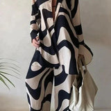 Damesæt – Oversized langærmet skjorte og højtaljede bukser med vide ben – Chic og komfortabelt