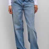 Vintage jeans med leopard- og stjernemærke