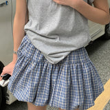 Højtaljet mini-nederdel med tulipanprint