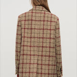 Retro ternet cropped blazer