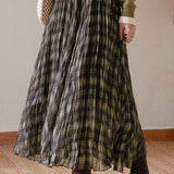 Lang ternet trapeznederdel