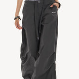 Y2K Retro Grå Militær Cargobukser