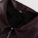 Trendy bikerjakke i PU-læder