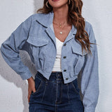 Fløjlsjakke med tætsiddende talje