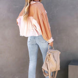 Langærmet frakke i børstet vaffelstrik