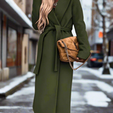 Elegant efterårsjakke med bælte - komfortabel, åndbar, raffineret til kvinder