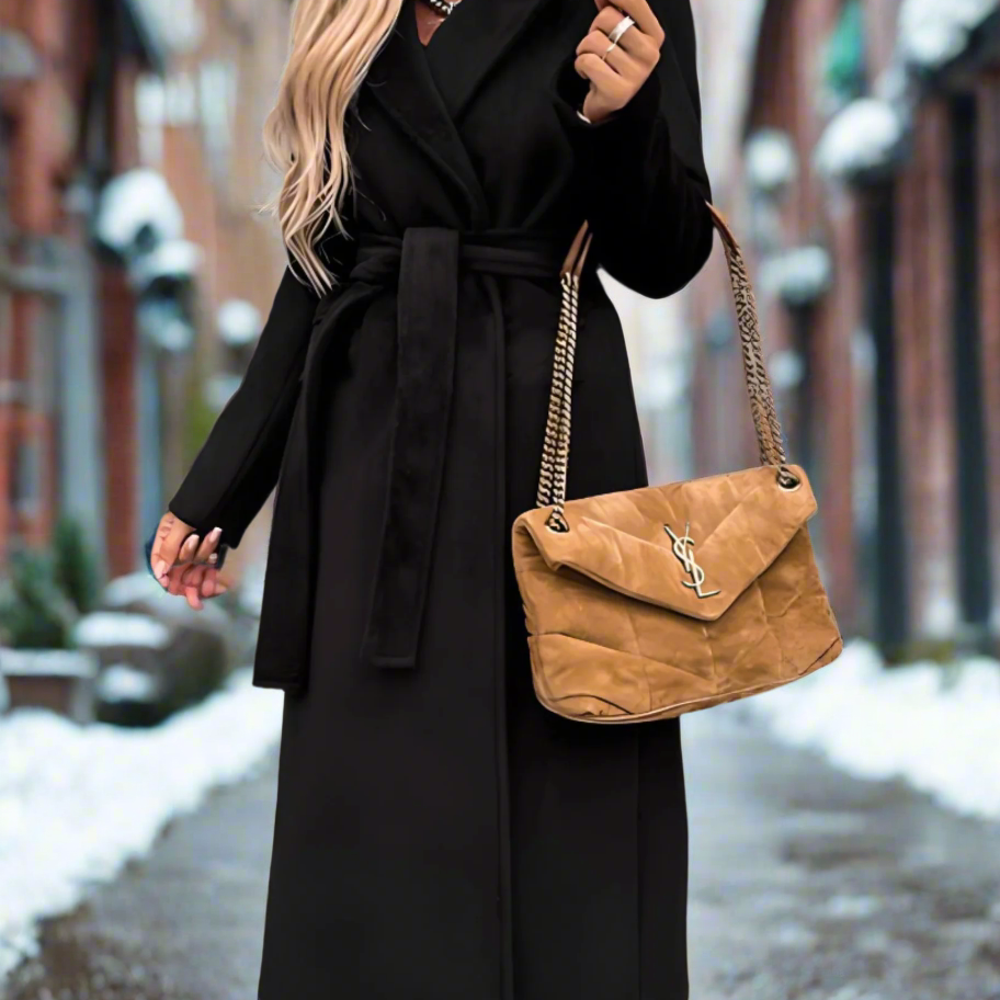 Elegant efterårsjakke med bælte - komfortabel, åndbar, raffineret til kvinder