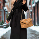 Elegant efterårsjakke med bælte - komfortabel, åndbar, raffineret til kvinder