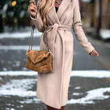 Elegant efterårsjakke med bælte - komfortabel, åndbar, raffineret til kvinder