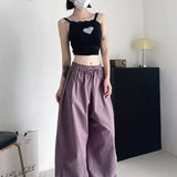 Afslappede cargobukser med atletisk elastisk linning