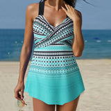 Todelt sporty kort tankinisæt