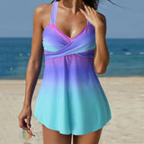 Todelt sporty kort tankinisæt