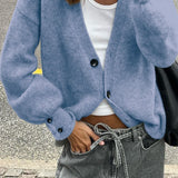 minimalistisk cardigan med lange ærmer