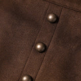 Ensfarvet mini bodycon-nederdel i ruskind