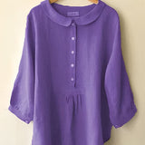 Lale - Smuk løstsiddende bluse med knapper