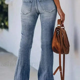 Højtaljede jeans med svaj