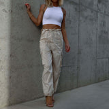 Cargobukser i urban stil med snørelukning