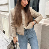 Kort, enkeltradet tweedfrakke