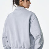 Lang bikerjakke i PU-læder