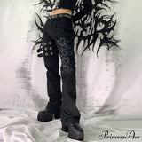 Cargobukser med lav talje og bandage